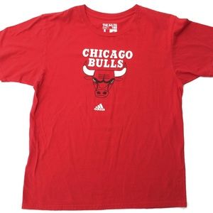 Chicago Bulls Go to Tee Large Red Adidas Shirt